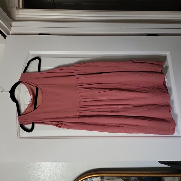 JUNIORS PINK LILY BABY DOLL DRESS SIZE SMALL - Picture 1 of 4